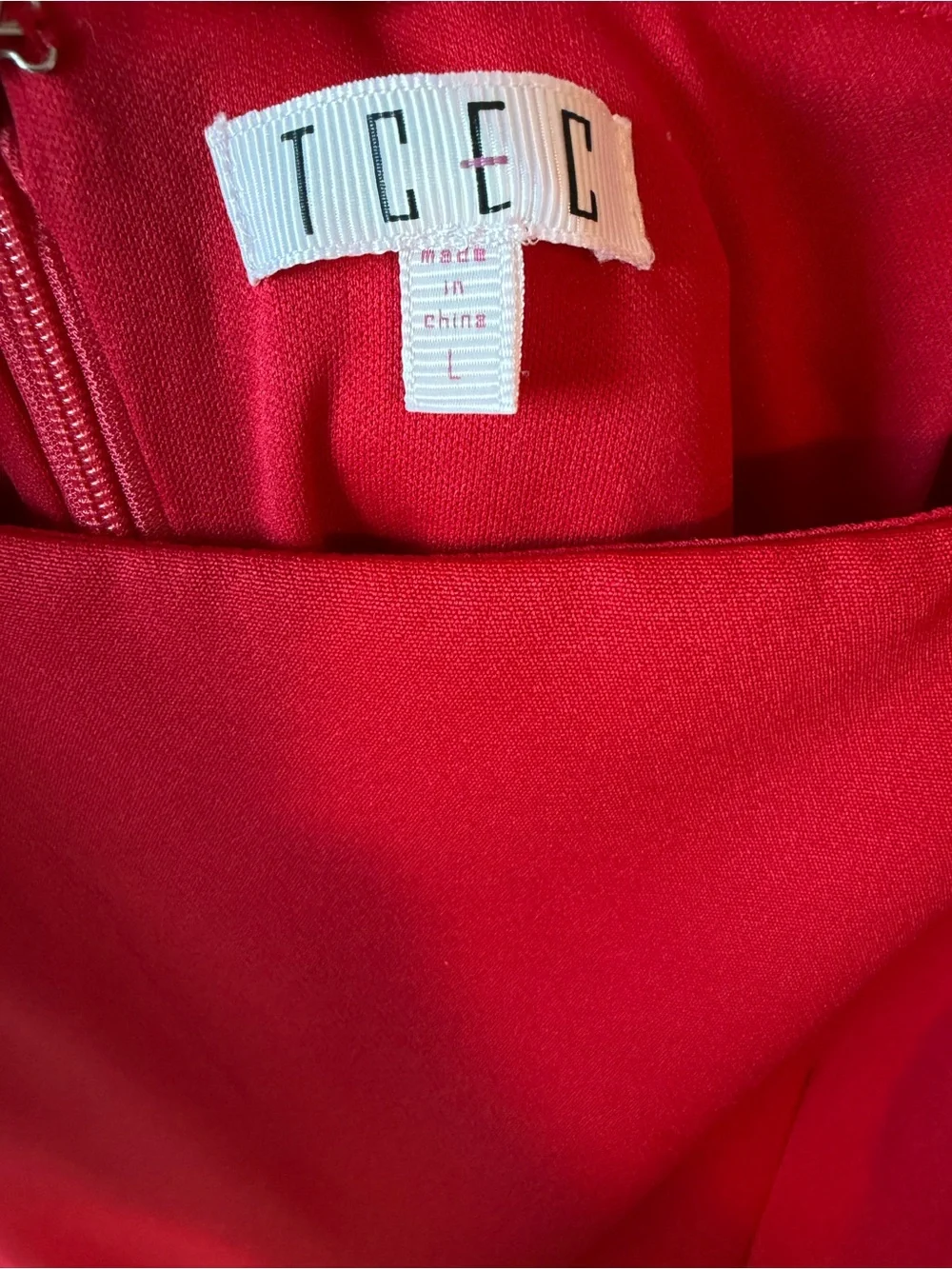 ⚡️NWOT TCEC Red Ruffled Sleeve Square-Neck Mini Dress - Picture 6 of 6